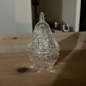 Vintage glass salt cellars